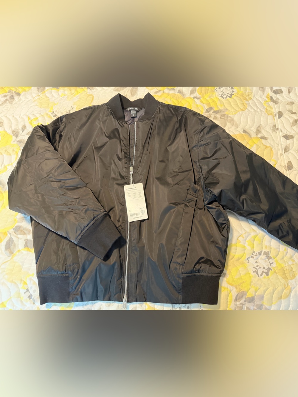 Athleta Black Bomber Jacket